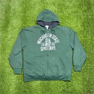 Michigan State Spartans Faux Fur Lined Hoodie Men’s Size XL Pro Edge NCAA